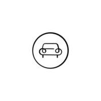 Car Sign Line Style Icon Design vector