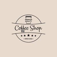 coffee vintage logo vector, cafe brand identity, coffee logo inspiration vector