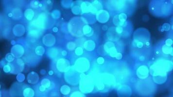 blu brillante particella pioggia movimento leggero luminanza illustrazione notte sfondo, artistico spazio bokeh velocità matrice Magia effetto sfondo animazione video