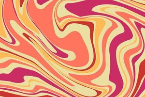 Flat groovy psychedelic background with colorful design vector