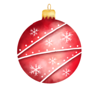 aquarell weihnachtskugel png