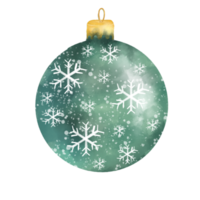 Watercolor Christmas Ball png