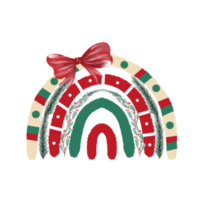 Rainbow Christmas Watercolor png