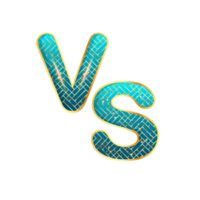 vs letters for sports and fight competition. png