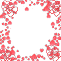 happy valentines day frame with beautiful ornament png