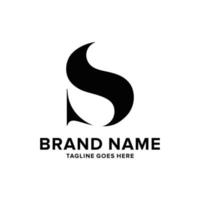 Abstract S letter initial monogram logo design, icon, minimalist, simple, elegant vector