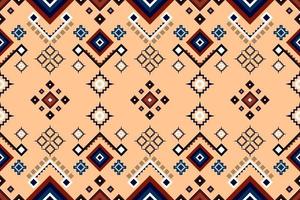 Diseño tradicional geométrico étnico oriental sin costuras para fondo, alfombra, papel pintado, ropa, envoltura, batik, tela, vector, ilustración, estilo bordado. vector