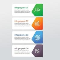 Infographic business banner template design vector