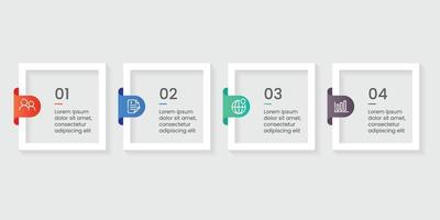 Infographic business banner template design vector