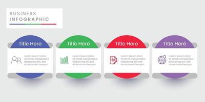 Timeline steps business infographic template vector