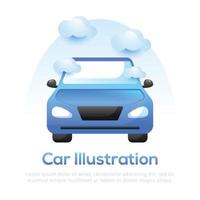 Illustration of car. Car illustration design vector