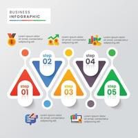 Business concept infographic template design vector