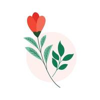 Vector floral design. Icon flower