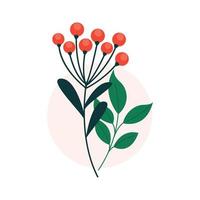 Vector floral design. Icon flower