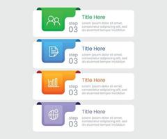 Timeline steps business infographic template vector