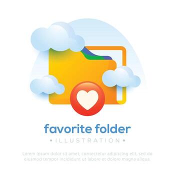 diseño de carpeta de notificación. notificación de carpeta vector