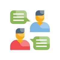 Conversation Flat Icon. vector illustration. EPS 10