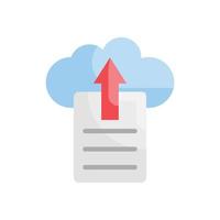 Upload file Flat Icon. vector illustration. EPS 10