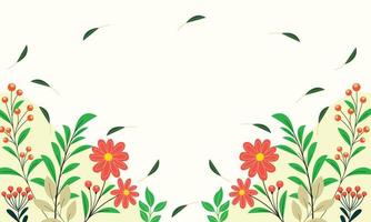 Flower background design. Beautiful flower banner template design vector