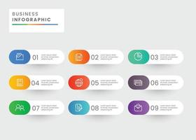 Infographic business template design vector