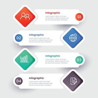 Business infographic template design