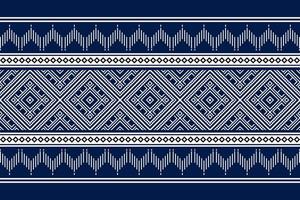 Diseño tradicional geométrico étnico oriental sin costuras para fondo, alfombra, papel pintado, ropa, envoltura, batik, tela, vector, ilustración, estilo bordado. vector