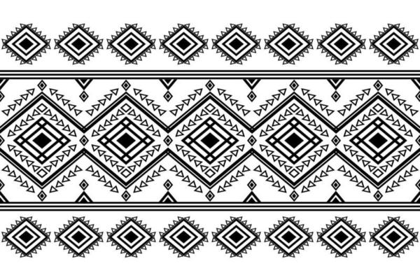 Geometric ethnic oriental seamless pattern traditional Design for background, carpet, wallpaper, clothing, wrapping, batik, fabric, Vector, illustration, embroidery style.