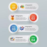 Business concept infographic template design vector