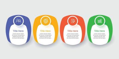 Timeline steps business infographic template vector