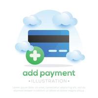 Illustration add payment. Illustration of adding payment vector