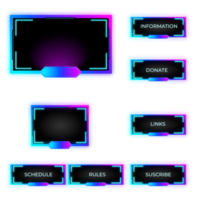 twitch overlay gamer and streamer png