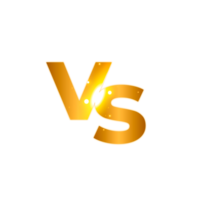 vs letters for sports and fight competition. png