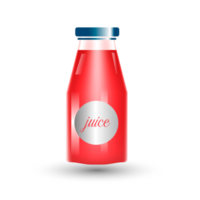 realistisk naturlig frukt juice glas flaska png