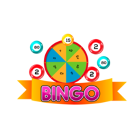 Bingo lotto game balls and lottery cards with lucky numbers png