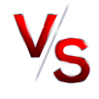 vs letters for sports and fight competition. png