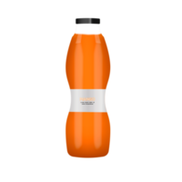 realistische natürliche fruchtsaftglasflasche png