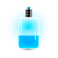 parfym flaska glas flaska för parfym och parfymer vektor illustration png