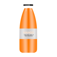 realistische natürliche fruchtsaftglasflasche png