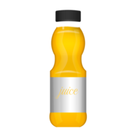 botella de vidrio de jugo de fruta natural realista png