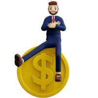 empresario de personajes 3d png