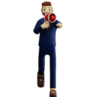 3d character businessman png