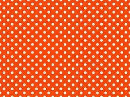 white polka dots over orange red background vector
