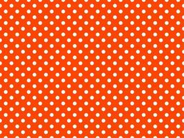 white polka dots over orange red background vector