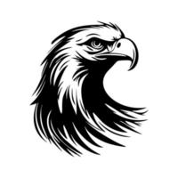 A beautifully designed black and white eagle ready logo. Good for typography. vector