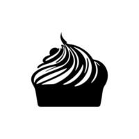 logotipo atractivo de la torta. es ideal para cualquier negocio del sector de la repostería o repostería como panaderías y pastelerías. vector