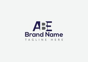Abstract ABE letter modern initial lettermarks logo design vector