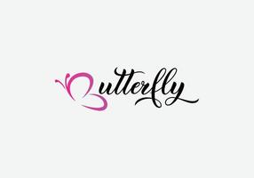 Abstract butterfly emblem modern logo design vector