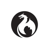 Dragon vector icon illustration