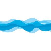 Abstract Water wave design background vector