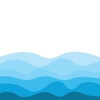 Abstract Water wave design background vector